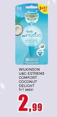 Offerta per Wilkinson Sword - U&G Estrem3 Comfort Coconut Delight a 2,99€ in Happy Casa Store