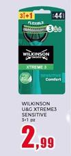 Offerta per Wilkinson Sword - U&G Xtreme3 Sensitive a 2,99€ in Happy Casa Store
