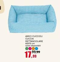 Offerta per Amici Cuccioli Cuccia Rettangolare a 17,99€ in Happy Casa Store