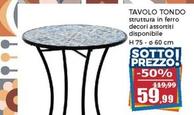 Offerta per Tavolo Tondo a 59,99€ in Happy Casa Store