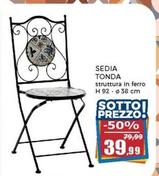 Offerta per Sedia Tonda a 39,99€ in Happy Casa Store