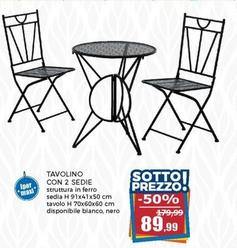 Offerta per Tavolino Con 2 Sedie a 89,99€ in Happy Casa Store