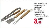 Offerta per Set Barbecue Con Manici In Legno a 3,99€ in Happy Casa Store
