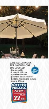 Offerta per Catena Luminosa Per Ombrellone 200 Luci Led a 22,99€ in Happy Casa Store