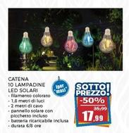Offerta per Catena 10 Lampadine Led Solari a 17,99€ in Happy Casa Store