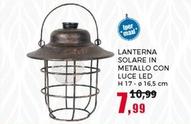 Offerta per Lanterna Solare In Metallo Con Luce Led a 7,99€ in Happy Casa Store