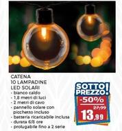 Offerta per Catena 10 Lampadine Led Solari a 13,99€ in Happy Casa Store