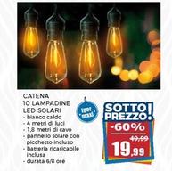 Offerta per Catena 10 Lampadine Led Solari a 19,99€ in Happy Casa Store