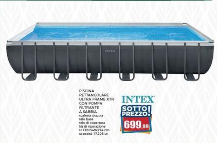 Offerta per Intex - Piscina Rettangolare Ultra Frame Xtr Con Pompa Filtrante A Sabbia a 699,99€ in Happy Casa Store