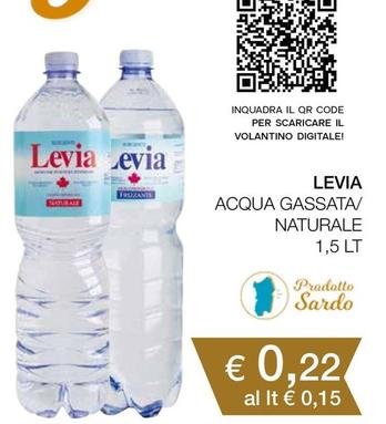 Offerta per Levia - Acqua Gassata a 0,22€ in Coop