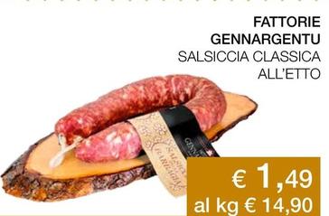 Offerta per Fattorie Gennargentu - Salsiccia Classica a 1,49€ in Coop