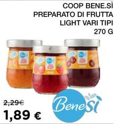 Offerta per Bene Si Coop - Preparato Di Frutta Light a 1,89€ in Coop
