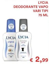 Offerta per Lycia - Deodorante Vapo a 2,99€ in Coop