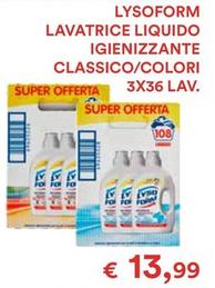 Offerta per Lysoform - Lavatrice Liquido Igienizzante Classico a 13,99€ in Coop