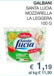 Offerta per Galbani - Santa Lucia Mozzarella La Leggera a 1,19€ in Coop