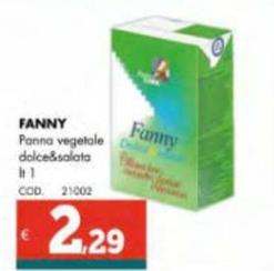 Offerta per Fanny - Panna Vegetale Dolce&Salata a 2,29€ in Altasfera