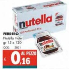 Offerta per Ferrero - Nutella Hotel a 0,16€ in Altasfera