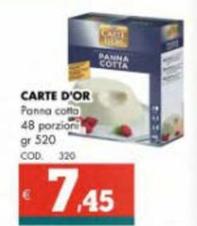 Offerta per Carte D'or - Panna Cotto a 7,45€ in Altasfera