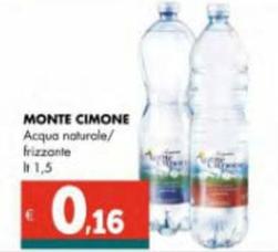 Offerta per Monte Cimone - Acqua Naturale/ Frizzante a 0,16€ in Altasfera