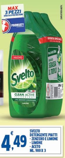 Offerta per Svelto - Detergente Piatti Limone a 4,49€ in Sigma
