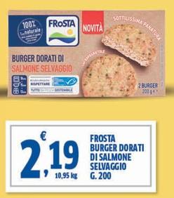 Offerta per Frosta - Burger Dorati Di Salmone Selvaggio a 2,19€ in Sigma