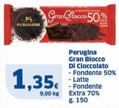 Offerta per Perugina - Gran Blocco Di Cioccolato Fondente 50% a 1,35€ in Sigma