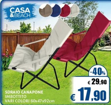 Offerta per Sdraio Canapone a 17,9€ in Casa & Co