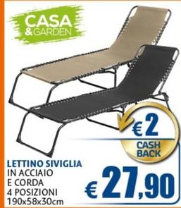 Offerta per Lettino Siviglia a 27,9€ in Casa & Co