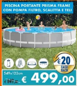 Offerta per Intex - Piscina Portante Prisma Frame Con Pompa Filtro, Scaletta E Teli a 499€ in Casa & Co