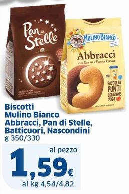 Offerta per Mulino Bianco - Biscotti Abbracci, Pan Di Stelle, Batticuori, Nascondini a 1,59€ in Sigma
