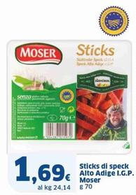 Offerta per Moser - Sticks Di Speck Alto Adige I.G.P. a 1,69€ in Sigma
