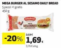 Offerta per Daily Bread - Mega Burger Al Sesamo a 1,69€ in Ipercoop