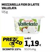 Offerta per Vallelata - Mozzarella Fior Di Latte a 1,19€ in Ipercoop