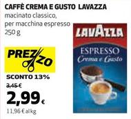 Offerta per Lavazza - Caffè Crema E Gusto a 2,99€ in Ipercoop
