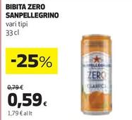 Offerta per San Pellegrino - Bibita Zero a 0,59€ in Ipercoop