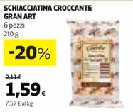 Offerta per  Gran Art - Schiacciatina Croccante  a 1,59€ in Coop