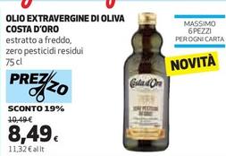 Offerta per Costa D'oro - Olio Extravergine Di Oliva a 8,49€ in Coop