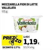 Offerta per Vallelata - Mozzarella Fior Di Latte a 1,19€ in Coop
