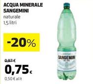 Offerta per Sangemini - Acqua Minerale a 0,75€ in Coop