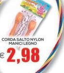 Offerta per Corda Salto Nylon Manici Legno a 2,98€ in SuperOne