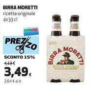Offerta per Moretti - Birra a 3,49€ in Coop
