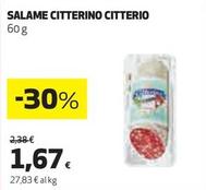 Offerta per Citterio - Salame Citterino a 1,67€ in Coop