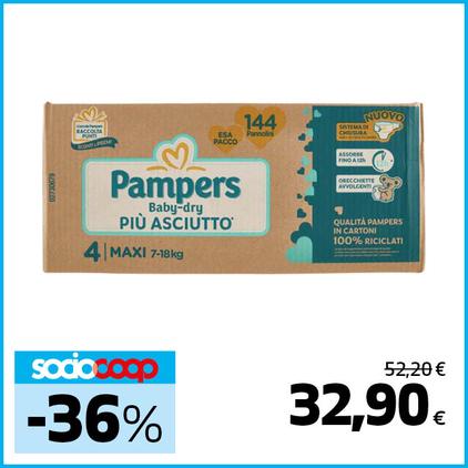 Offerta per PANNOLINI PAMPERS BABY-DRY in Extracoop