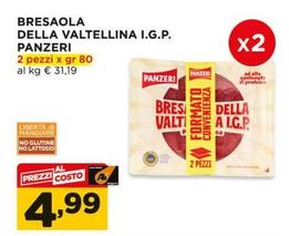 Offerta per Panzeri - Bresaola Della Valtellina I.G.P. a 4,99€ in Alì e Alìper
