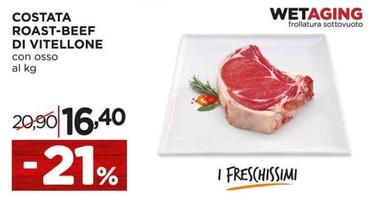 Offerta per Costata Roast-Beef Di Vitellone a 16,4€ in Alì e Alìper