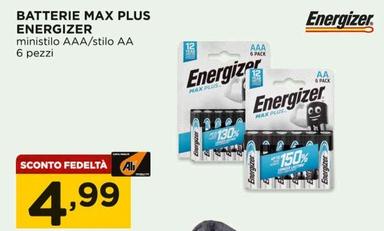 Offerta per Energizer - Batterie Max Plus a 4,99€ in Alì e Alìper