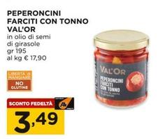 Offerta per Val'Or - Peperoncini Farciti Con Tonno  a 3,49€ in Alì e Alìper