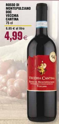Offerta per Vecchia Cantina - Rosso Di Montepulciano DOC a 4,99€ in Coop