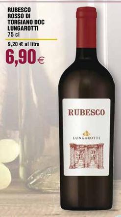 Offerta per Lungarotti - Rubesco Rosso Di Torgiano DOC a 6,9€ in Ipercoop