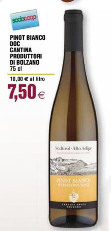 Offerta per Cantina Produttori Di Bolzano - Pinot Bianco DOC a 7,5€ in Ipercoop